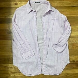 Lilac/pink button up shirt